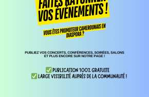 Promotion des événements camerounais en diaspora – Publication gratuite !