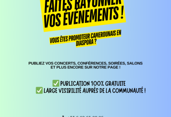 Promotion des événements camerounais en diaspora – Publication gratuite !