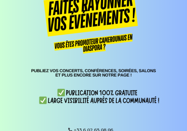 Promotion des événements camerounais en diaspora – Publication gratuite !