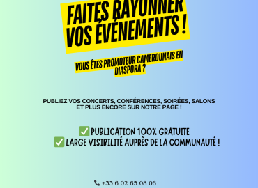 Promotion des événements camerounais en diaspora – Publication gratuite !